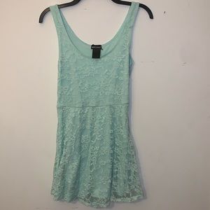 Light blue lace dress. Size: L
